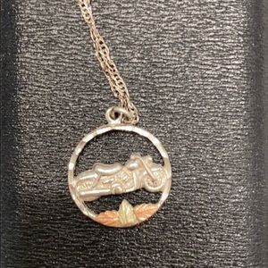 Black Hills Gold Motorcycle Necklace